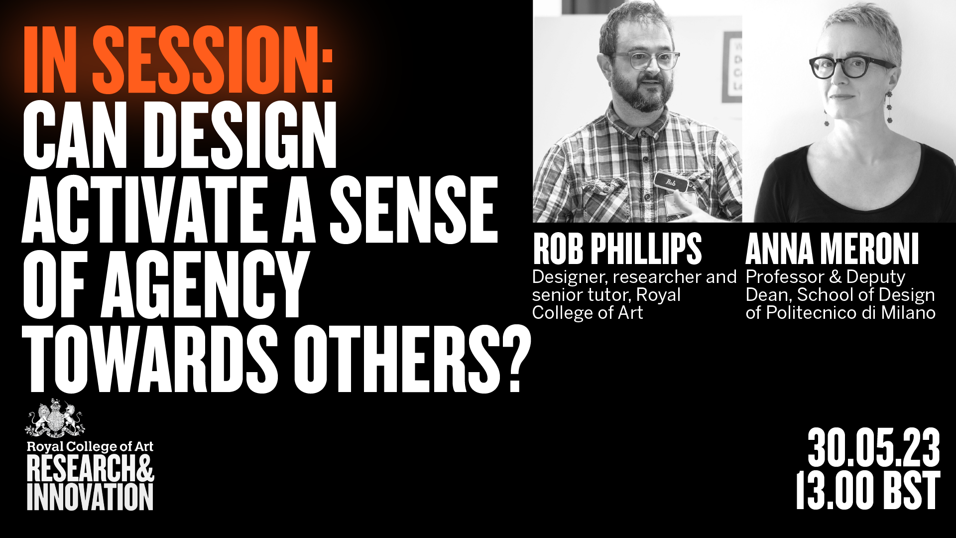 Upcoming RCA IN SESSION Talk: Can design activate a sense of